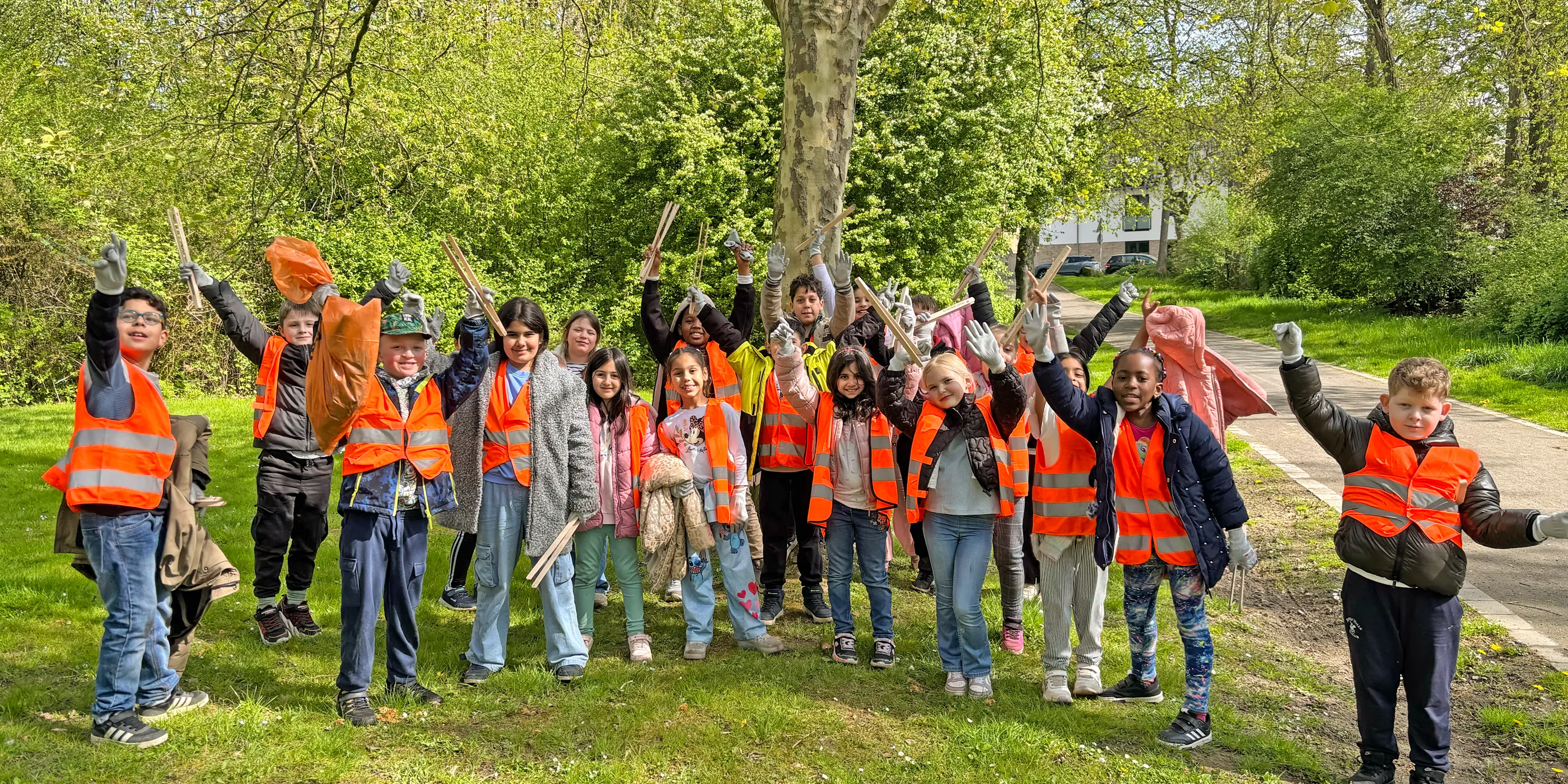 Wolle filzen an der Emil-von-Behring-Schule in Bochum Hofstede