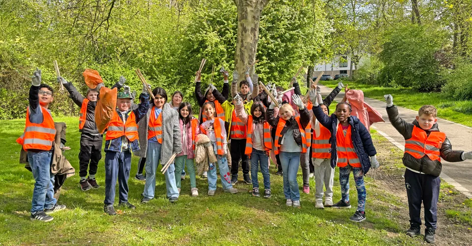 Wolle filzen an der Emil-von-Behring-Schule in Bochum Hofstede