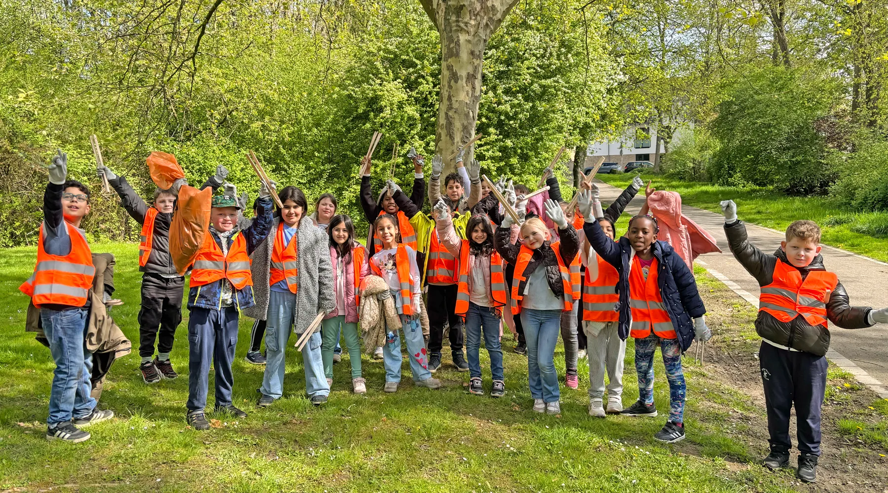 Wolle filzen an der Emil-von-Behring-Schule in Bochum Hofstede